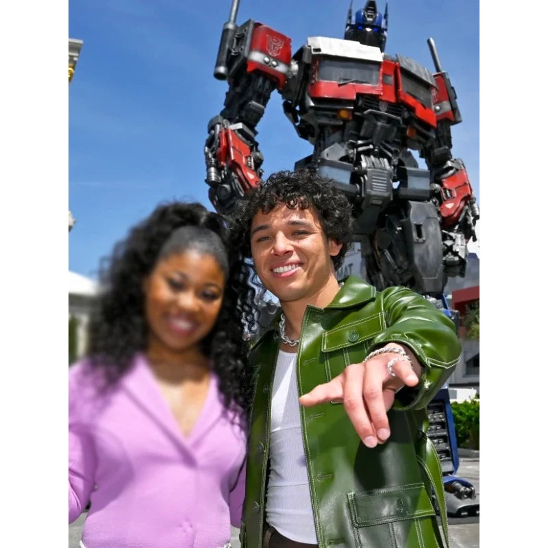 Anthony Ramos Green Jacket Transformers Beasts Look – Vintage Jacket