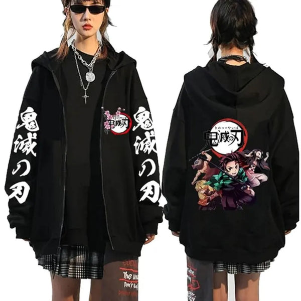 UbeisySymish Anime Zip up Hoodie