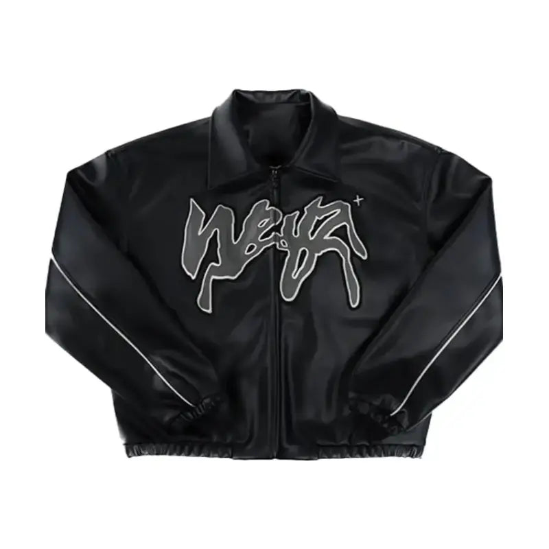 Weyz Black Leather Jacket – Vintage Jacket