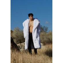 White Hooded Fur Coat