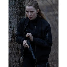 Willa Fitzgerald Alarum 2025 Black Bomber Jacket
