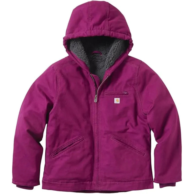 Carhartt アクティブジャケット L パープル Carhartt Lined Hooded Active Purple Jacket – Vintage Jacket