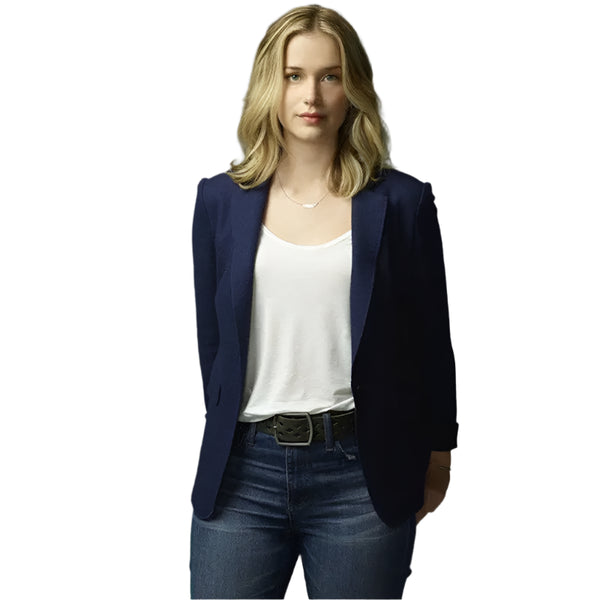 Elizabeth Lail You Navy Blue Blazer
