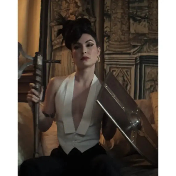 Niccy You S04 Lin White Vest