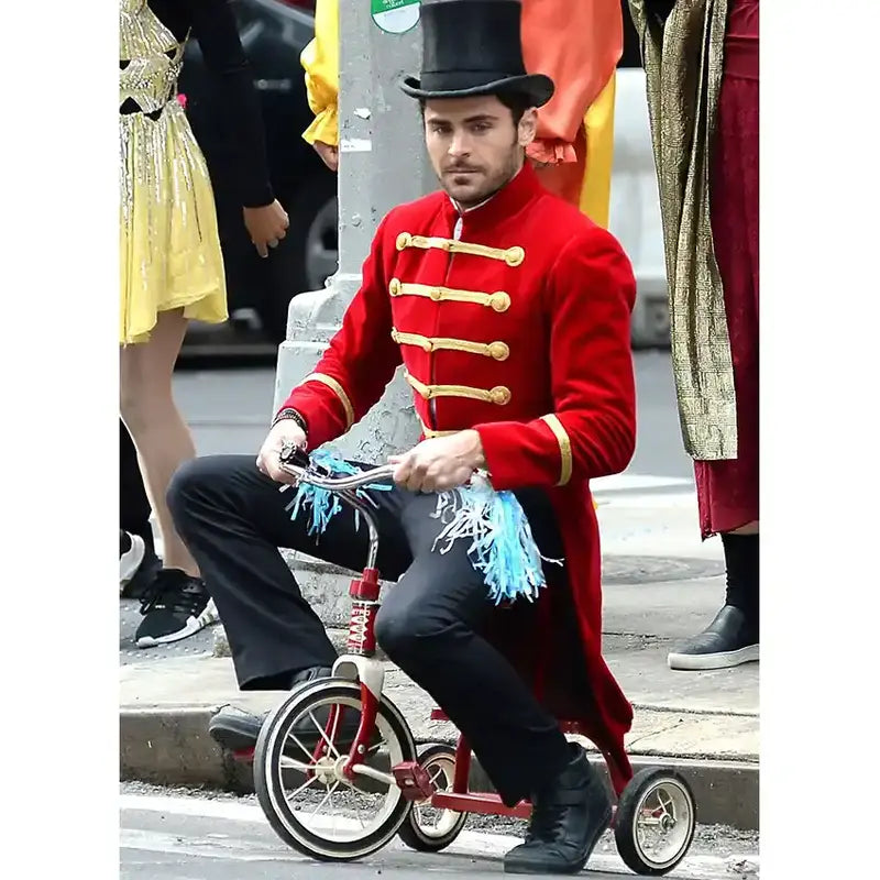 Zac Efron Greatest Showman Red Unisex Jacket – Vintage Jacket