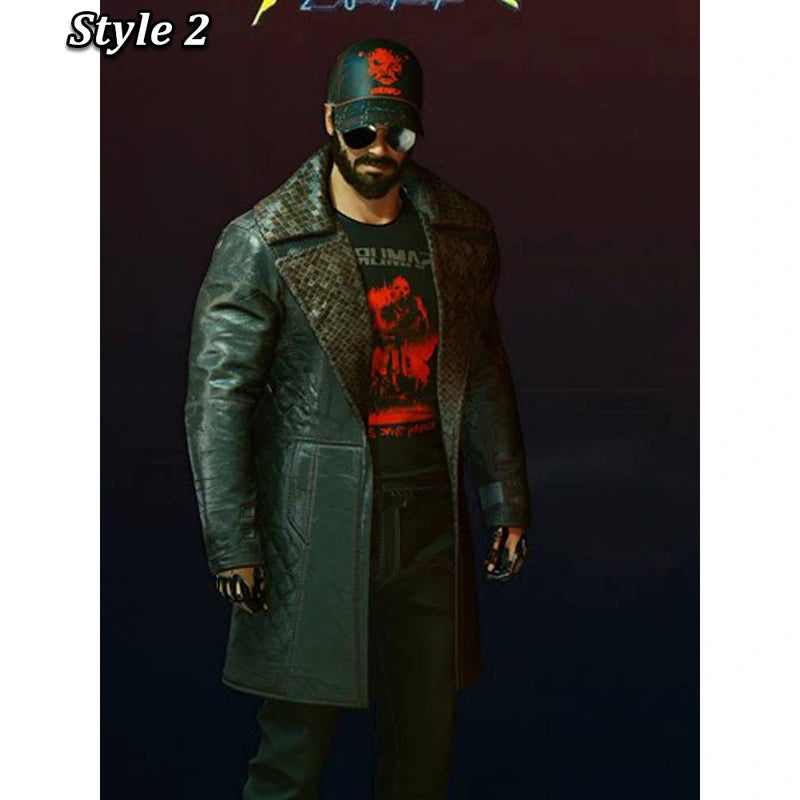 Cyberpunk 2077 Durable Synthetic Leather Biker Coat – Vintage Jacket Cyberpunk 2077 Durable Synthetic Leather Biker Coat – Vintage Jacket