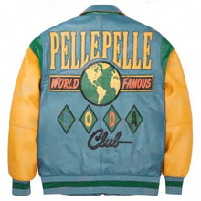 Pelle Pelle Red Purple & Yellow Soda Club Jacket | Leather Jacket