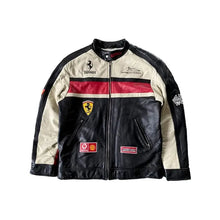 Ferrari Racing jacket motorbike motorcycle cowhide leather
