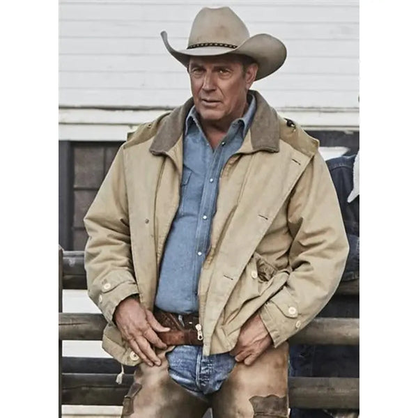 Kevin Costner Yellowstone John Dutton Cotton Jacket