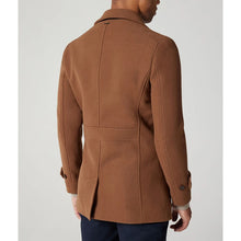 Men Brown Wool Peacoat