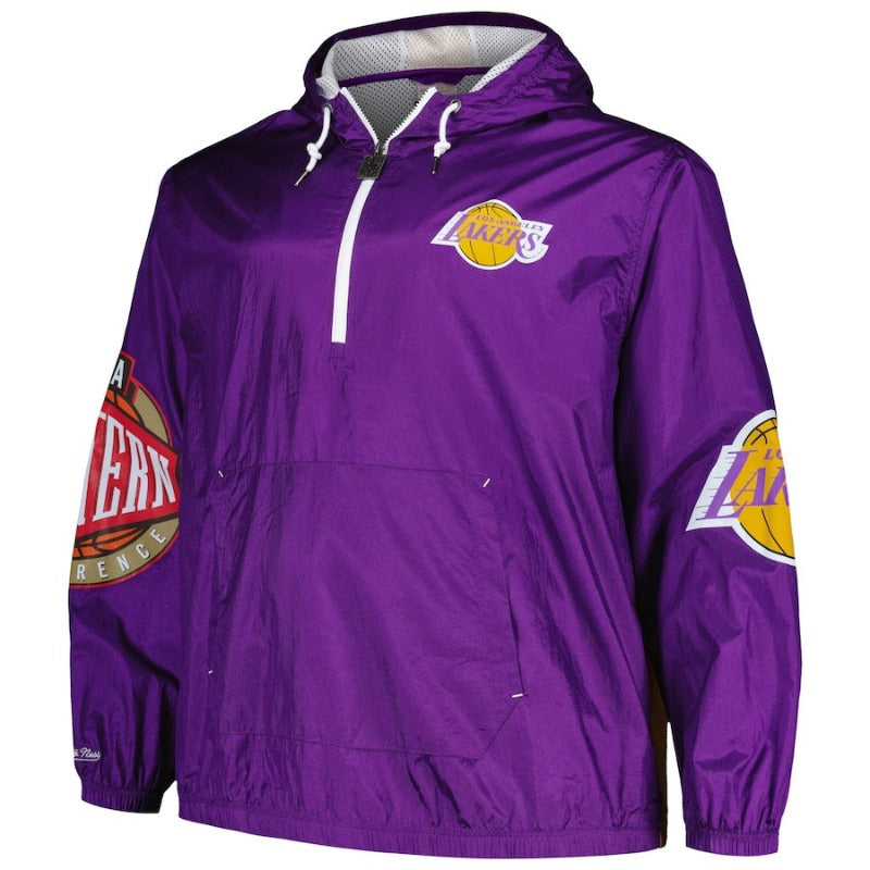 Los Angeles Lakers Mitchell Half-Zip Windbreaker Jacket – Vintage