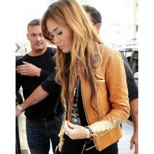 BBC Beauty Miley Cyrus Brown Leather Jacket