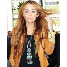 BBC Beauty Miley Cyrus Brown Leather Jacket