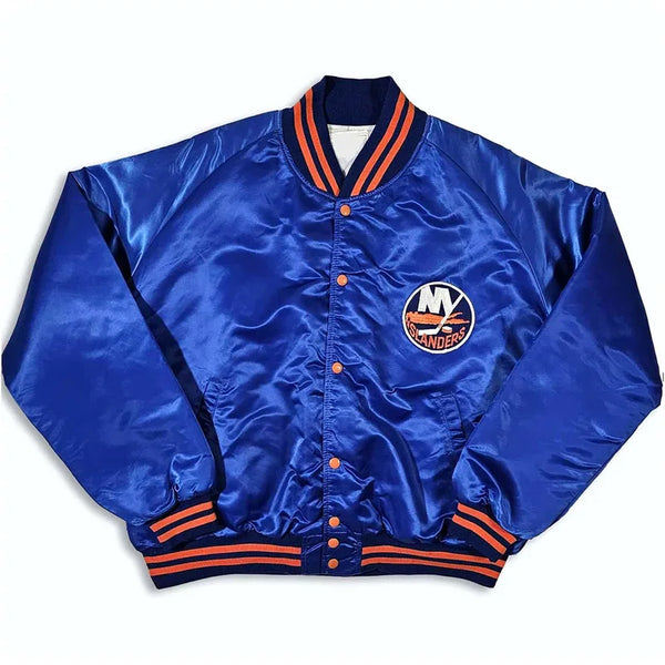 New York Islanders 80’s Blue Bomber Jacket