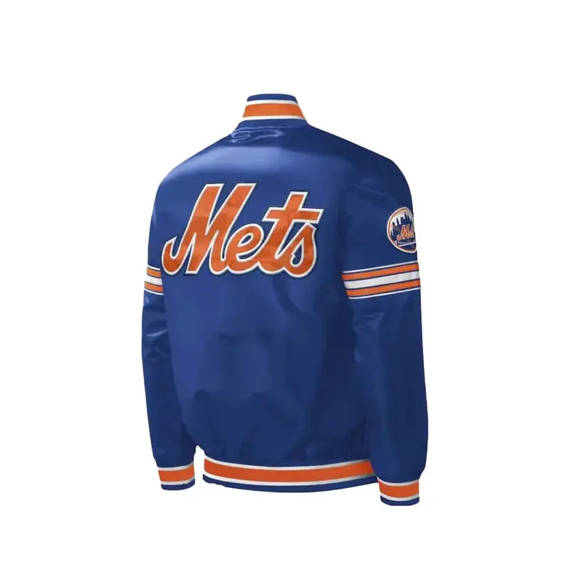 NY Mets Satin Blue | Orange Jacket – Vintage Jacket