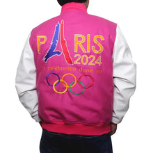 olympics-games-paris-2024-france-pink-varsity-jacket