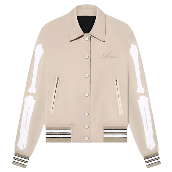 Amiri Bones Wool Varsity Jacket For Unisex – Vintage Jacket