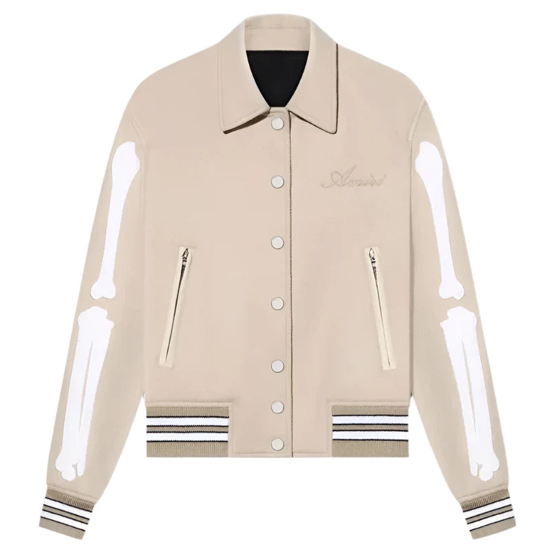 Amiri Bones Wool Varsity Jacket For Unisex – Vintage Jacket Amiri Bones Wool Varsity Jacket For Unisex – Vintage Jacket