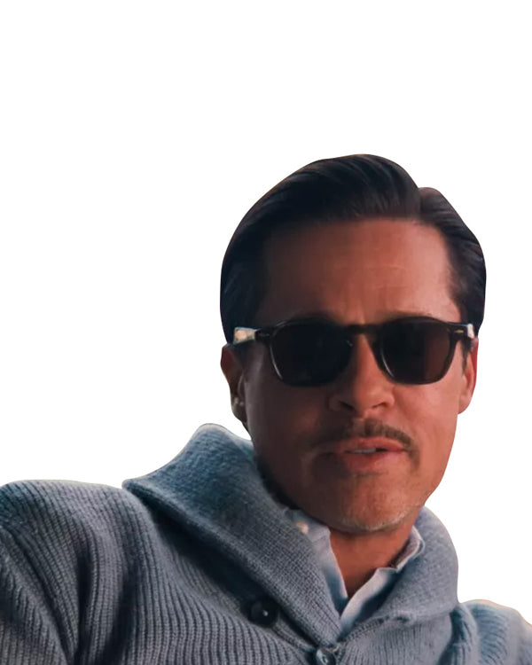 Babylon 2022 Brad Pitt Grey Sweater