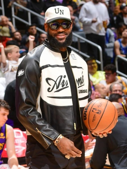 LeBron James Aimé Leon Dore Leather Jacket | 35% Off - Vintage Jackets