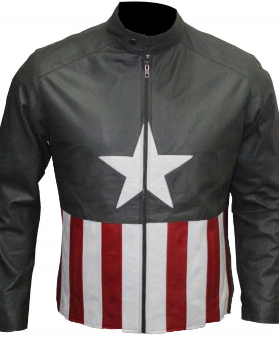 Bon Jovi Captain America Leather Jacket – Vintage Jacket