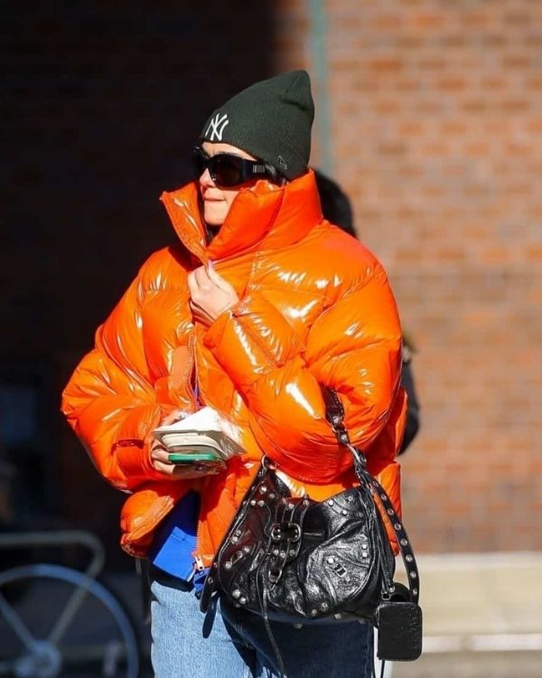 ジャケット・アウター DOUBLET ORGANDIE WRAPPED PUFFER JACKET Dua Lipa bright orange puffer jacket| 30% Off - Vintage Jackets