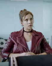 Elisa Who Killed Sara Maroon Jacket