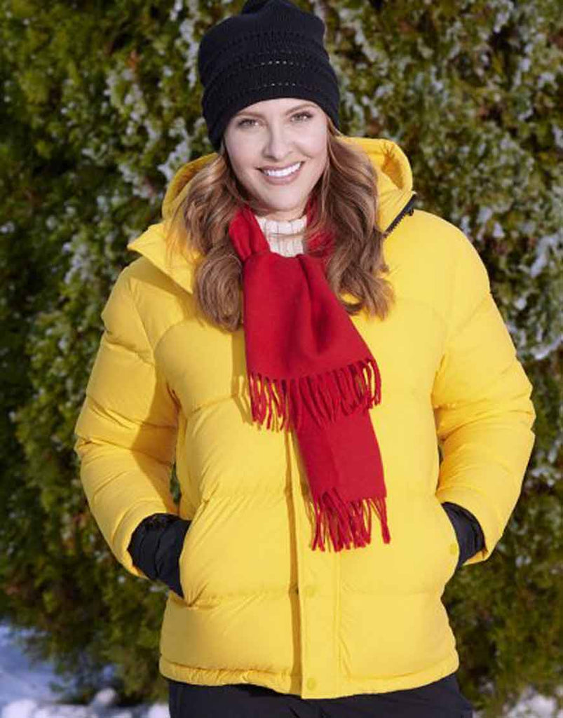Hearts Of Winter Jill Wagner Yellow Parachute Jacket - Bethany