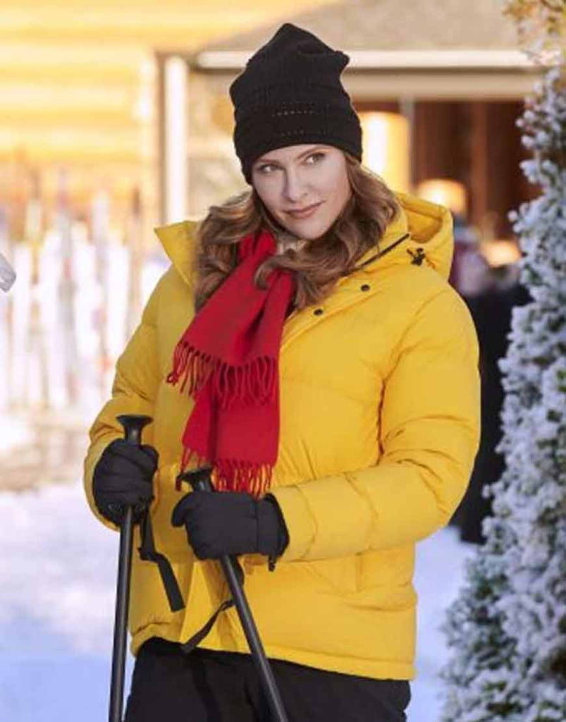 Hearts Of Winter Jill Wagner Yellow Parachute Jacket - Bethany