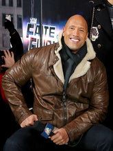 Fast & Furious 8 2017 Dwayne Johnson Leather Jacket