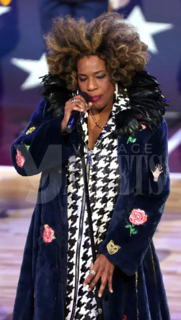 NBA All Star Game Macy Gray Coat