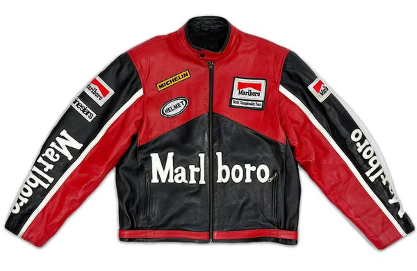 Marlboro Racing Leather Jacket | 30% Off - Vintage Jackets