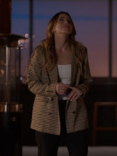 Married by Mistake 2023 Chloe Bennet Plaid Blazer