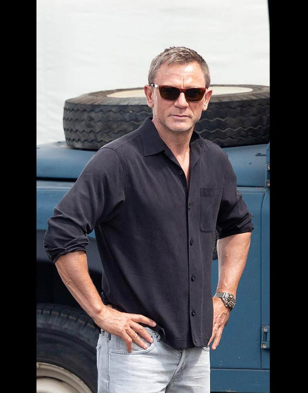 No Time To Die Daniel Craig  James Bond Black Shirt