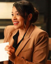 Not Dead Yet 2023 Gina Rodriguez Brown Blazer