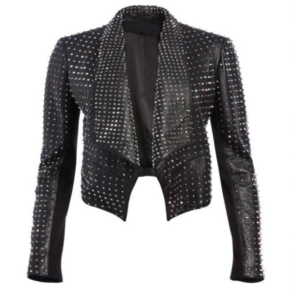 RHOBH Kyle Richards Studded Leather Jacket