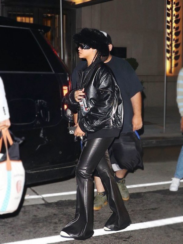 Rihanna Louis Vuitton Leather Jacket - Jacketpop