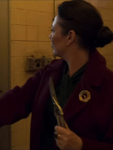 Secret Invasion Olivia Colman Maroon Coat