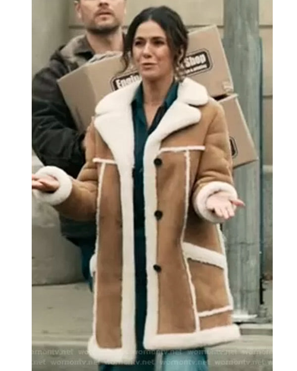 Superman And Lois Lana Lang Shearling Coat
