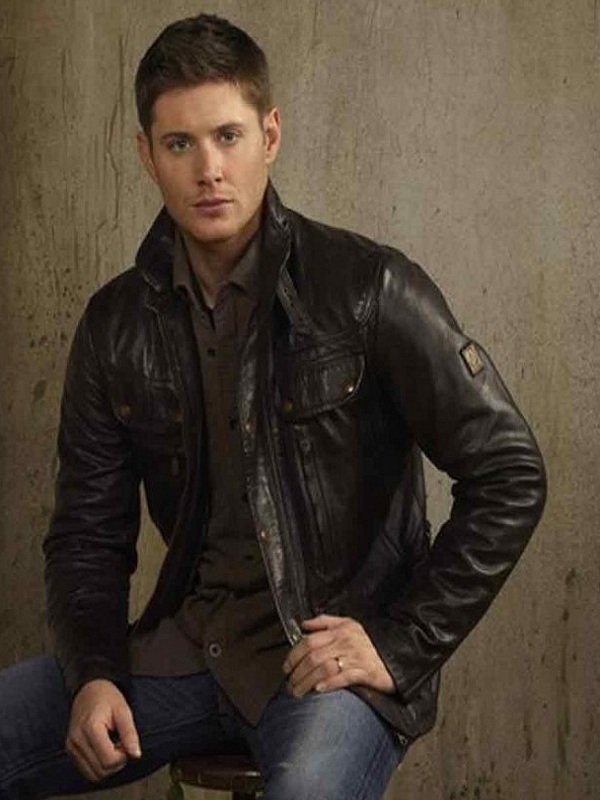 Jensen Ackles Leather jacket Dean Winchester Supernatural Sam Winchester,  supernatural, television, fictional Characters, textile png | PNGWing