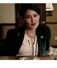 Q’orianka Kilcher Yellowstone Angela Blue Thunder Coat