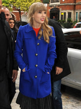 Taylor Swift Blue Mid Length Coat
