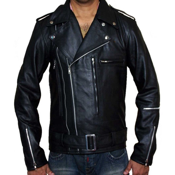 Terminator 2 Judgment Day Arnold Schwarzenegger Leather Jacket flat 48% ...