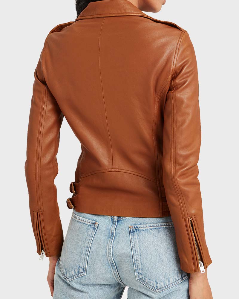 Liza Lapira The Equalizer Cropped Leather Jacket - New American Jackets