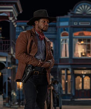 The Harder They Fall Idris Elba Brown Leather Jacket