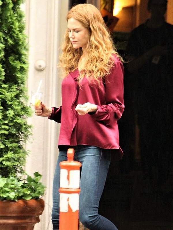 The Undoing Nicole Kidman Maroon Shirt