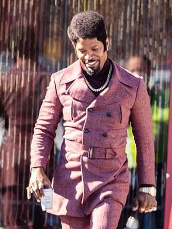 They Cloned Tyrone Jamie Foxx Purple Trench Coat