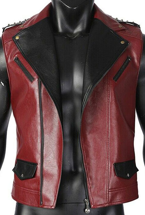 Chris Hemsworth Thor Love and Thunder Thor Red Leather Quilted