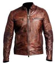 Soul Revolver Men's Cafe Racer Leather Jacket