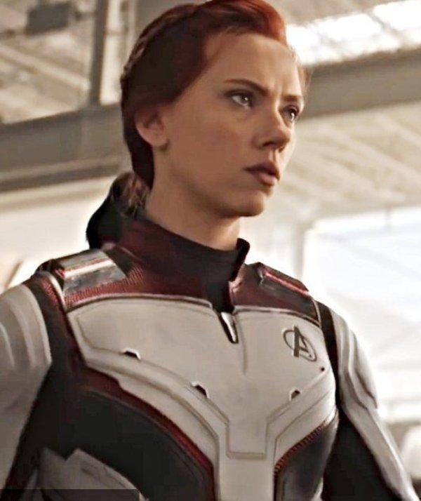 Avengers Endgame 2019 Captain America Natasha Romanov Leather Jacket